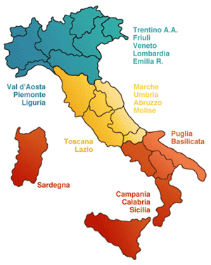 Regioni partecipanti